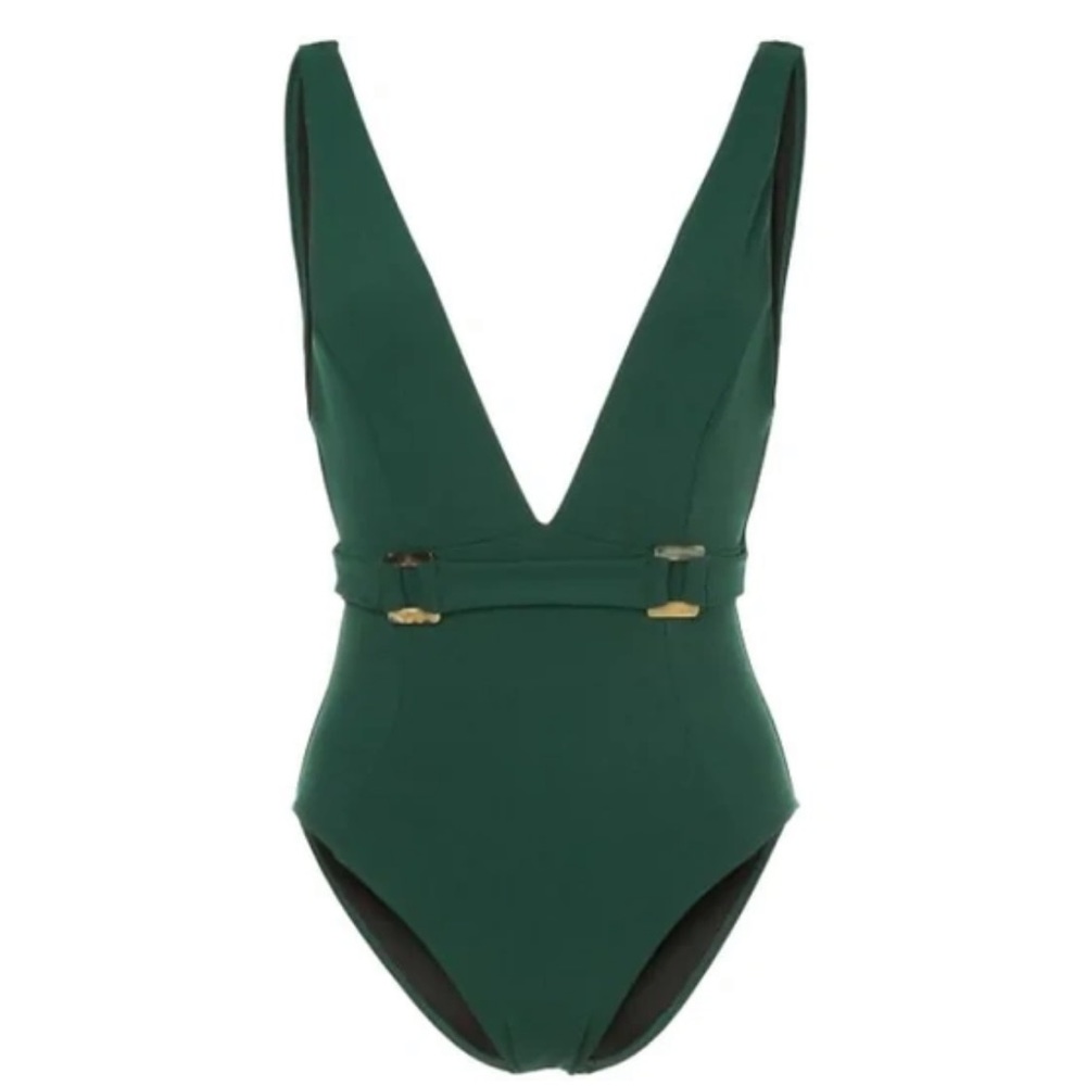NWT SUBOO JUNGALOW BELTED ONE-PIECE SWIMSUIT - Picture 7 of 14
